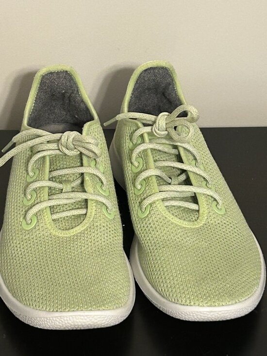 Mens ALLBIRDS Sz 11 Pastel Green Runner Lace Up Shoes / Sneakers